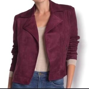 Philosophy Rich Purple Leather Jacket